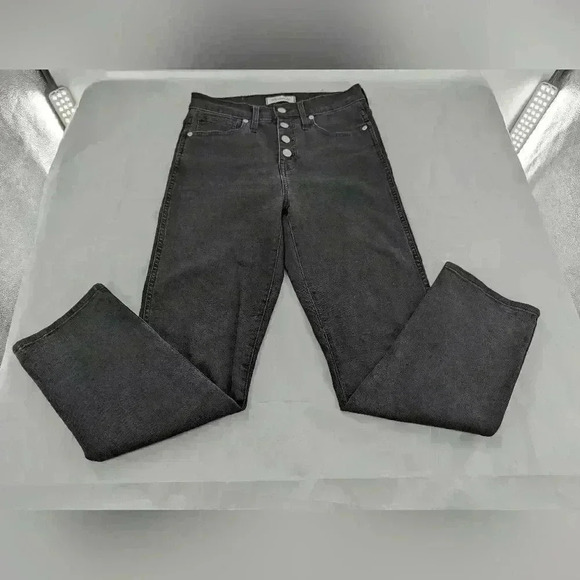 Madewell Denim - Madewell Stovepipe Women's Size 25 4 Button Black Jeans